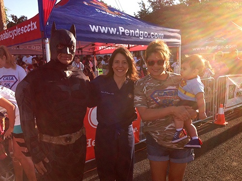 Casa Superhero's : Batman (Jerry Leal- Former Casa Kid), Dr. Dawn Grosser, Diana Booth & Jehu Lockett-Contreras (Superman).