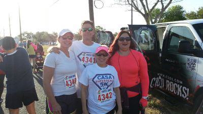 Cristal & Chuck Breckenridge joining the fun to support the CASA 5K Run along with Marie and Michelle
