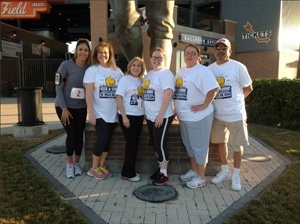 South Texas Bone & Joint Staff at the Rise & Shine 5K Run/ Walk. Courtney, Sandy, Marie, Stacey, Brenda and Roy.